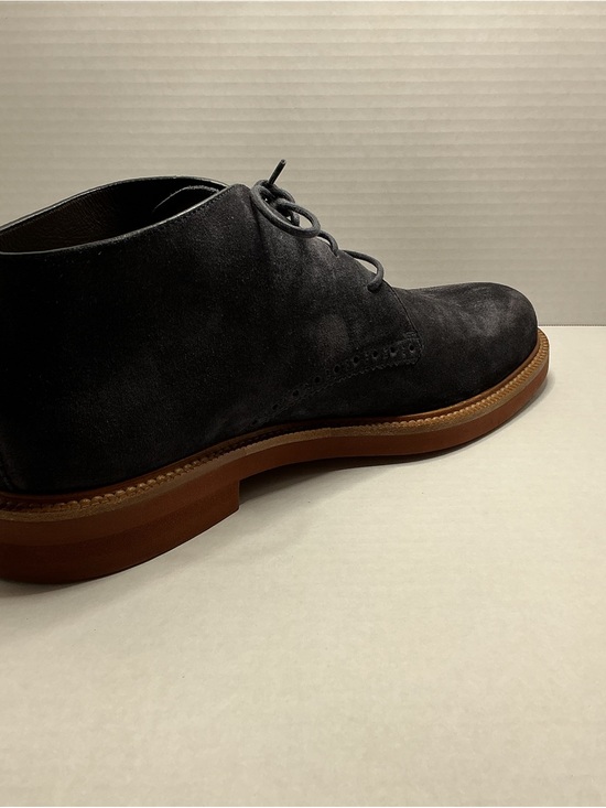 Ermenegildo Zegna Black Suede Chukka Boots with Brown Sole 8.5 Men’s US main image 5